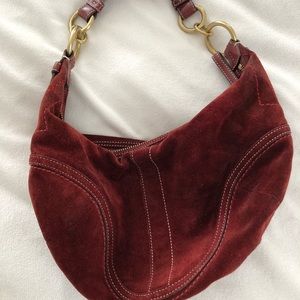 Coach suede purse